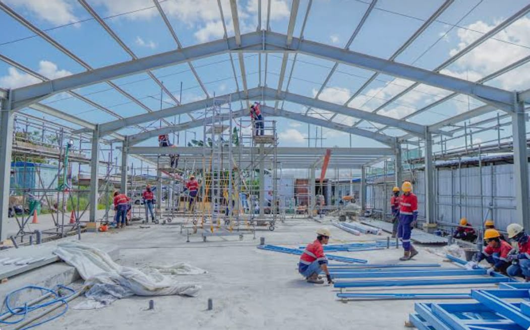 Pekerjaan konstruksi Cahaya Canopy